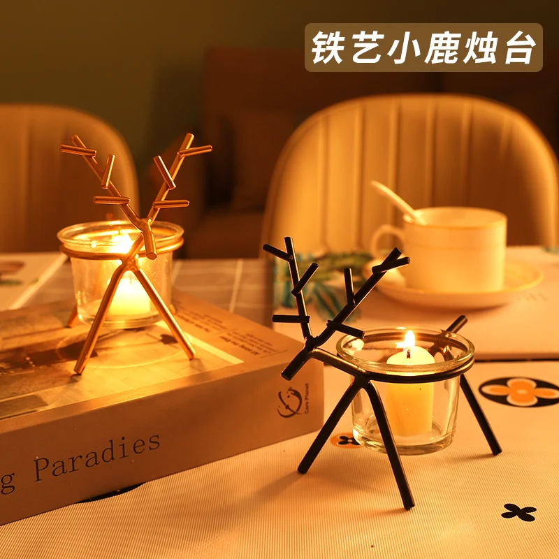 

Gold Candle Holders Modern Nordic Style Living Room Candle Holders Decor for Table Dining Kaarsenhouder Candle Holders BG50CH