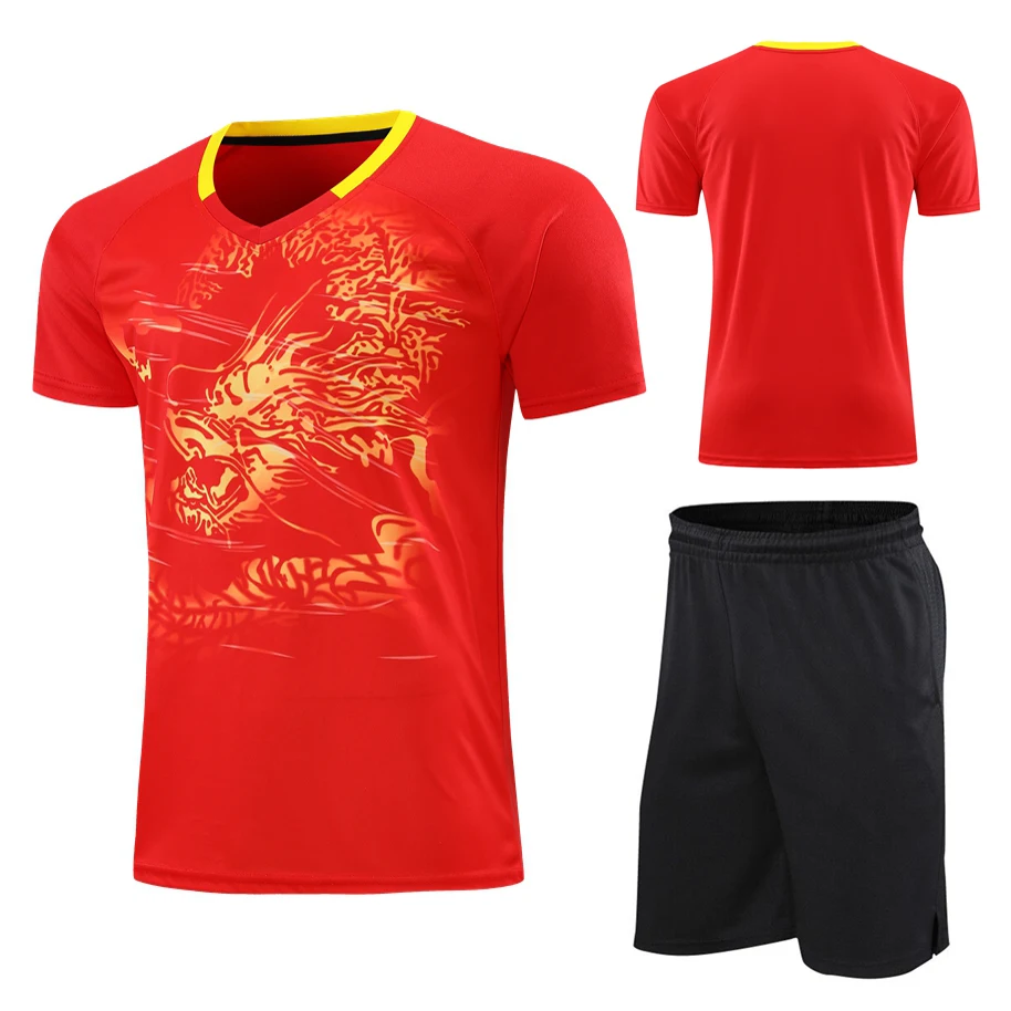 2021 New Season Men Women Table Tennis Jersey Set, Boys Tennis Shirts Kits , Girls ping pong Suit, Kids PingPong clothing XS-4XL