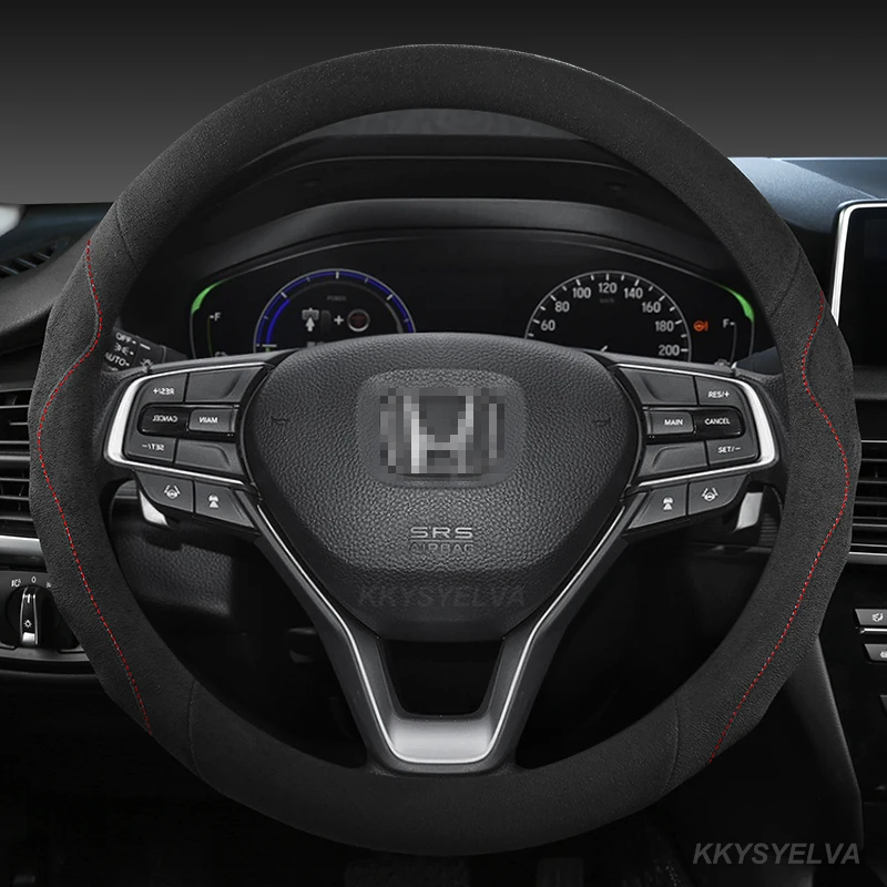 

Замшевая бычья кожа, Φ 36 см для HONDA CIVIC 2004 2006 2007 2008 2009 2012 2013, автомобильные аксессуары