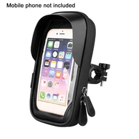 black touch screen mobile phone holder handlebar motorcycle waterproof navigation stand mobile phone holder
