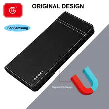 Luxury Genuine Leather Case For Samsung Galaxy Note 8 9 10 S8 S9 S10 S20 Plus E Phone Shockproof 360 Protective Flip Cover Cases