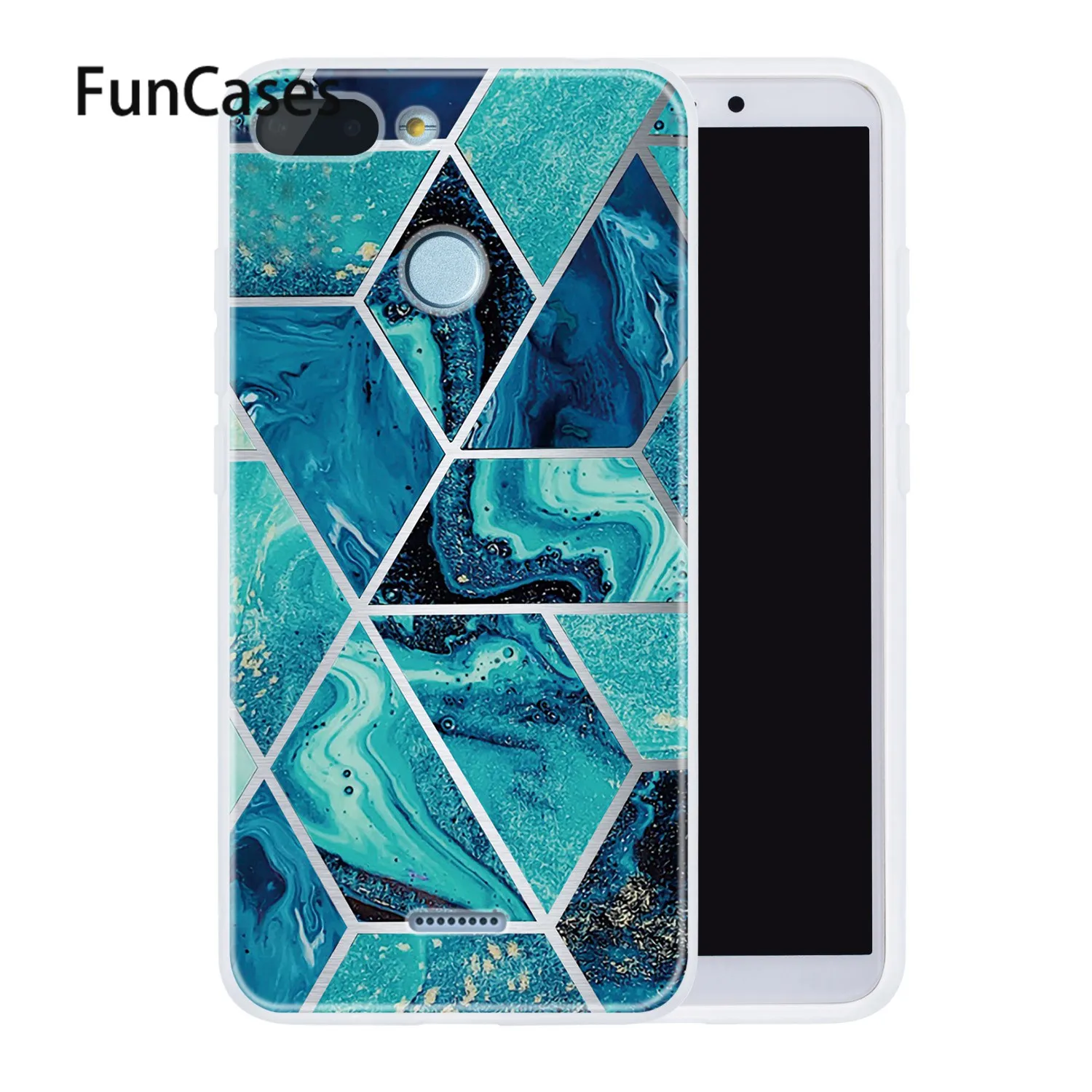 Fitted Cases For Xiaomi accesorios Redmi 6 Black And White sFor carcaso 6A Fundas Soft Silicone Shell Funda | Мобильные телефоны и