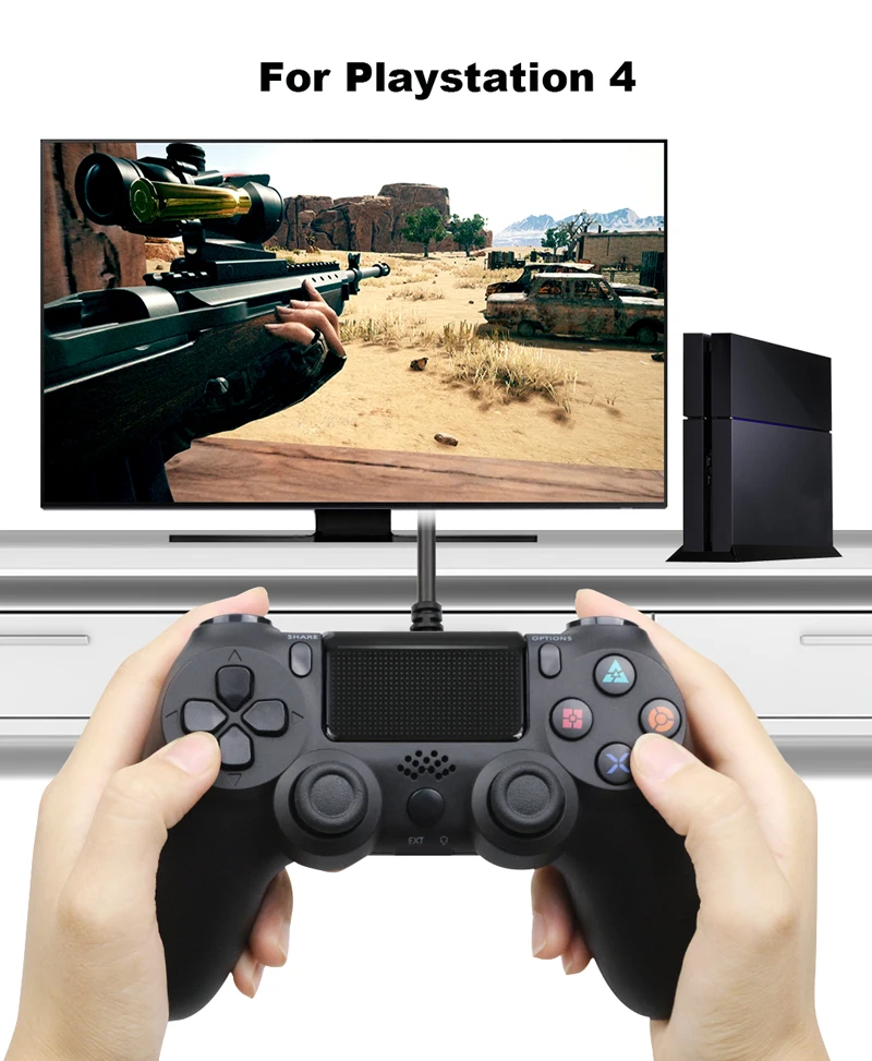 Проводной USB джойстик для PS4 контроллер подходит mando ps4 Консоль геймпад PS3 ПК игры |