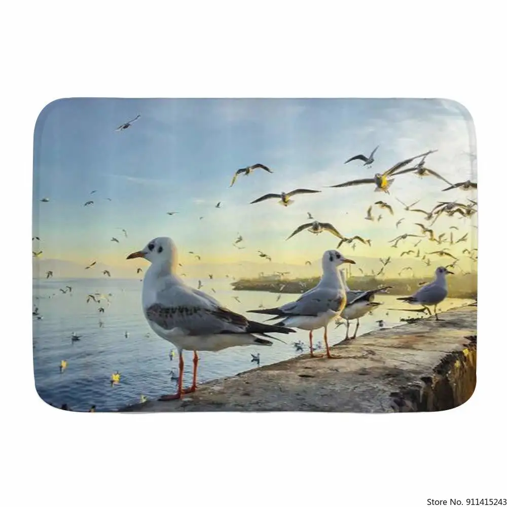 Море пляж маяк Морская звезда Чайка ковер Спальня кроватной Одеяло для Гостиная