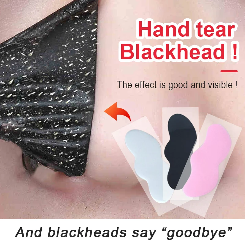 

Blackhead Nose Remover Mask Patch Bamboo Charcoal Blackhead Patch Whitehead Shrink Pore Nose Mask Deep Cleansing Skin Care