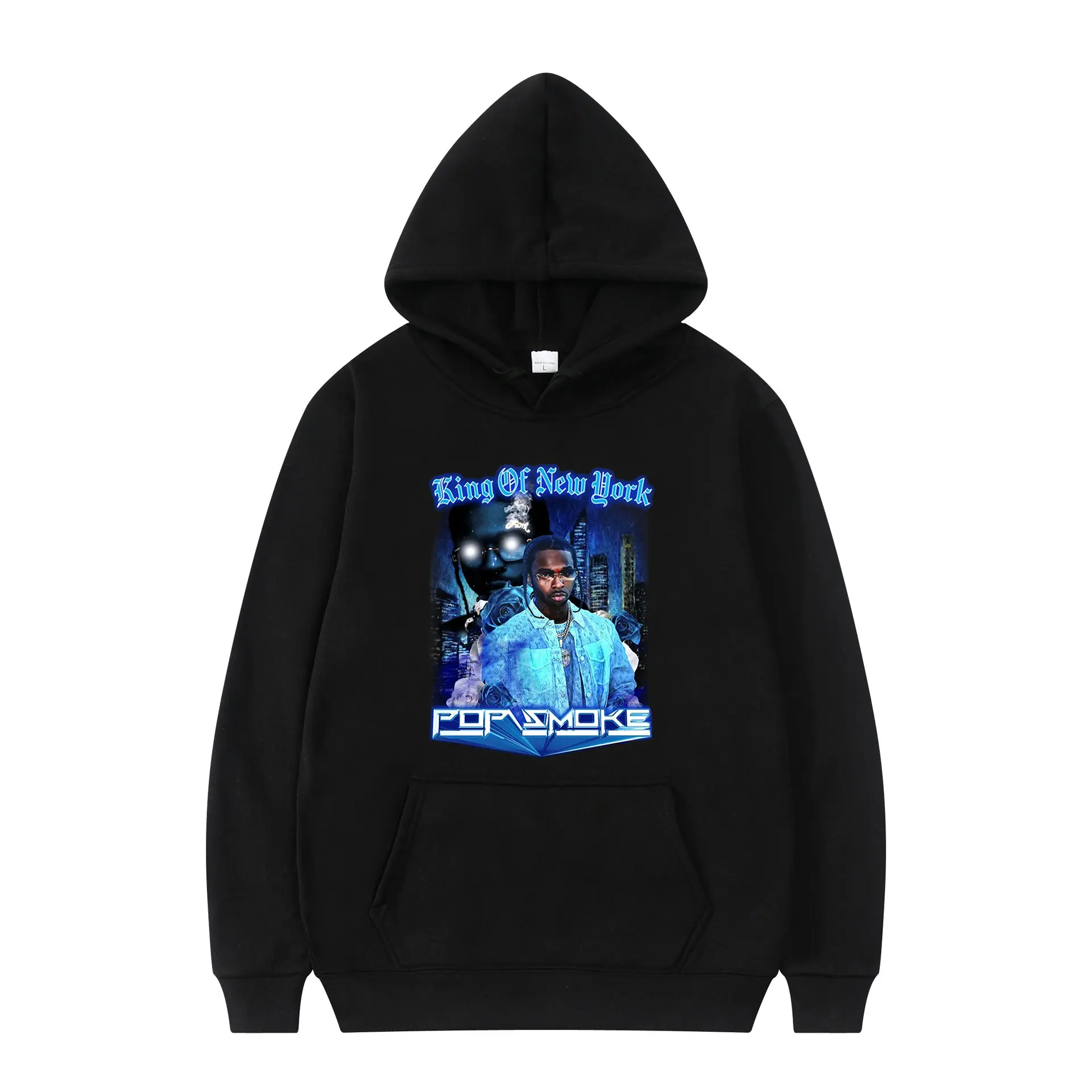 

2021 New Clothing Pop Smoke Printed Daily Hoodies Oversized Fashion Style Clothing Long -Sleeves Loose Hoodie Unisex Streetwears