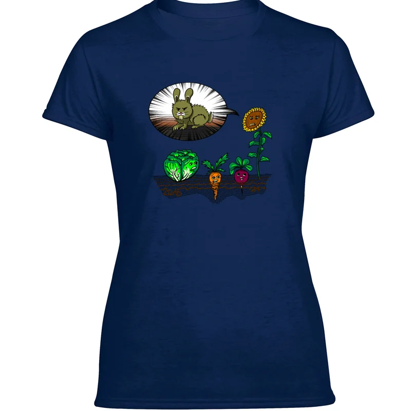 Мужская футболка с принтом &quotбоится большого плохого кролика&quot Футболка для