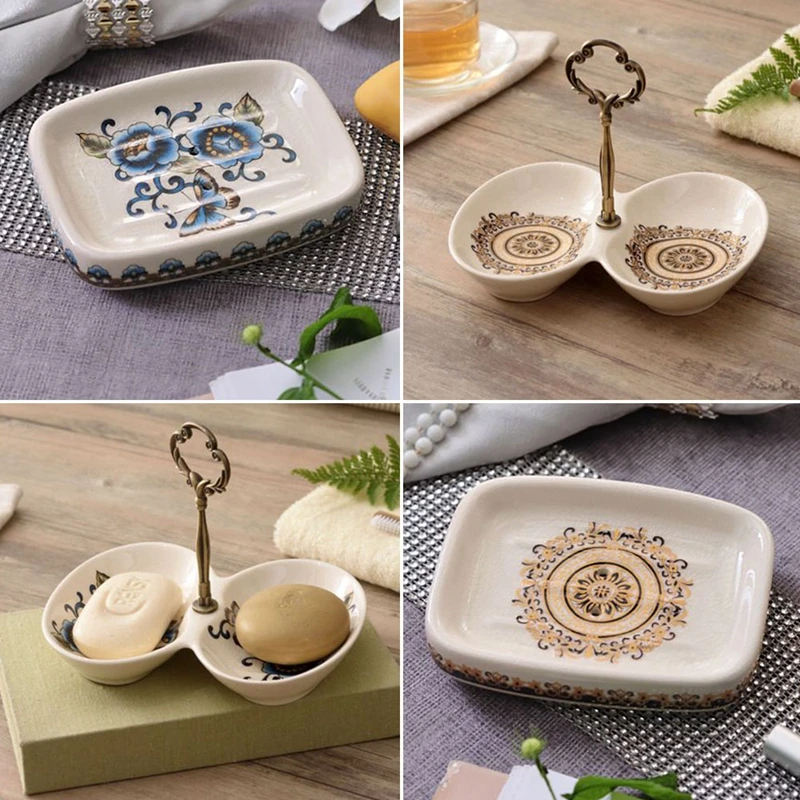 Домашняя керамическая мыльница для ключей аксессуары ванной комнаты мебель