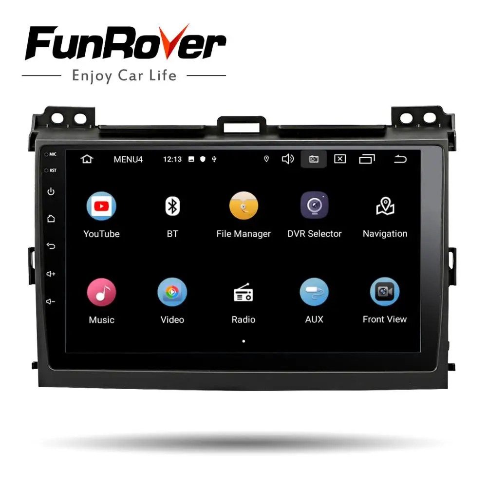Штатное Головное устройство For Toyota Land Cruiser Prado 2003-2009 GPS Android 9.0 магнитола автомагнитолы Андроид для Тойота Ленд Крузер Прадо 3 J120 аксессуары штатная магнитола автомобильная мультимедиа