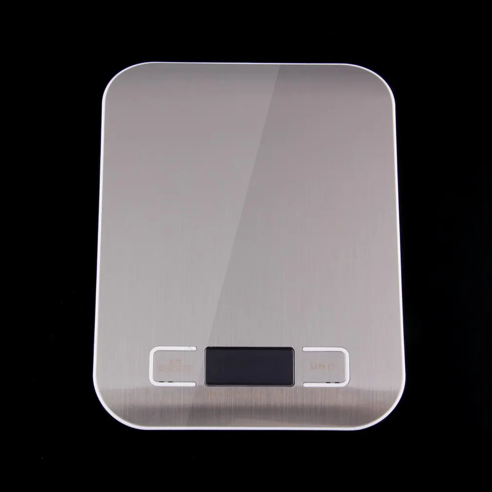 Дискретность Нержавеющая сталь 11lb x 0 05 oz тонкий ЖК дисплей цифровой Кухня весы 5