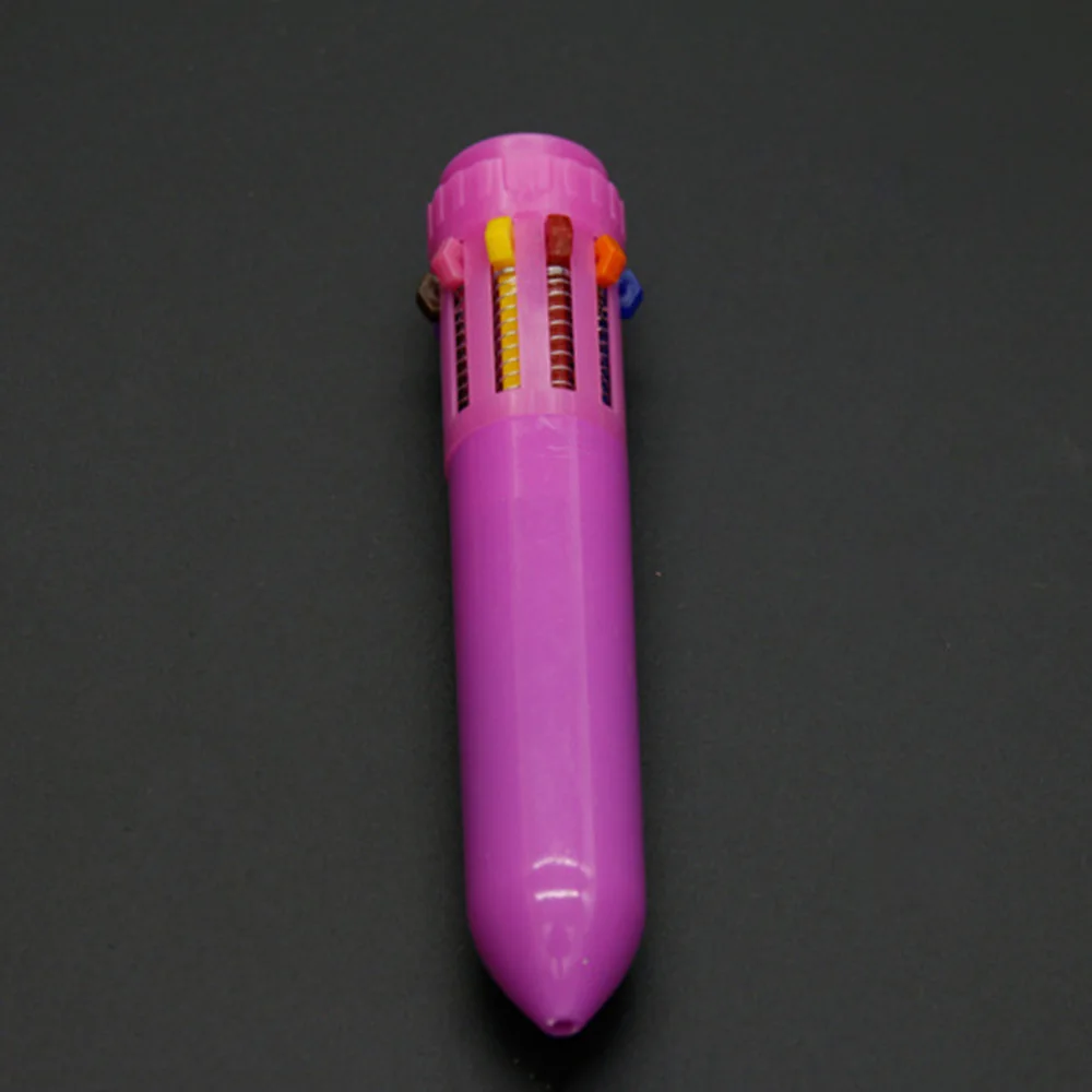 

24Pcs 10 in 1 Retractable Roller Pens Ballpoint Pen School Office Stationery Supply (Assorted Colors)