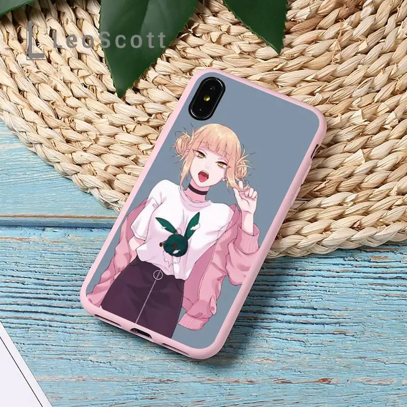 

Academia deku bakugou Phone Case Candy Color for iPhone 11 12 mini pro XS MAX 8 7 6 6S Plus X 5S SE 2020 XR