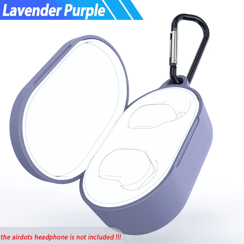 Purple Защитный чехол для Xiaomi mi Airdots Red mi Airdots Air Dots чехол силиконовый чехол s Box Funda чехол Airdot Air dot защита - Цвет: Purple