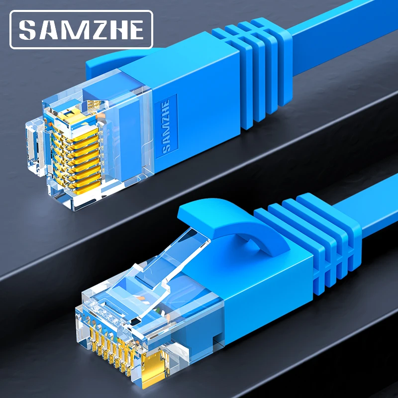SAMZHE CAT6 плоский Ethernet кабель RJ45 Lan сетевой Патч корд для компьютера роутера