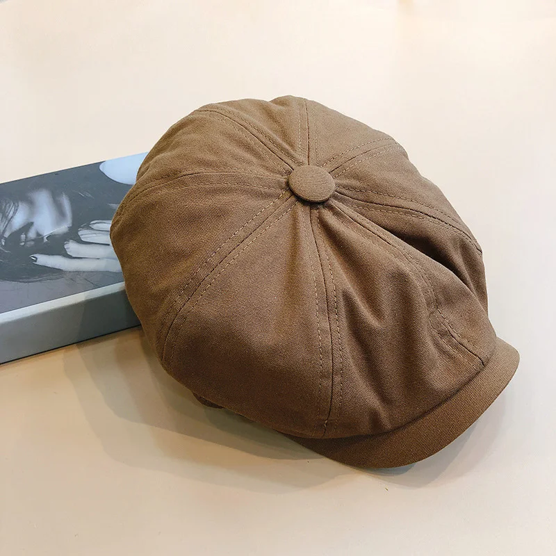 Men Newsboy Cap Herringbone Baker Boy Cabbie Flat Hat Retro Newsboy Cap SER88