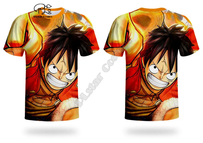 

One Piece T Shirt summer printed t-shirt men for women shirts tops black cotton tees Fashion Short sleeve