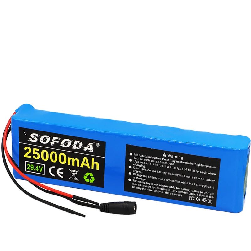 Новый 7S4P 24v 25Ah li ion аккумулятор 29 4 v мотор для электрического велосипеда фара