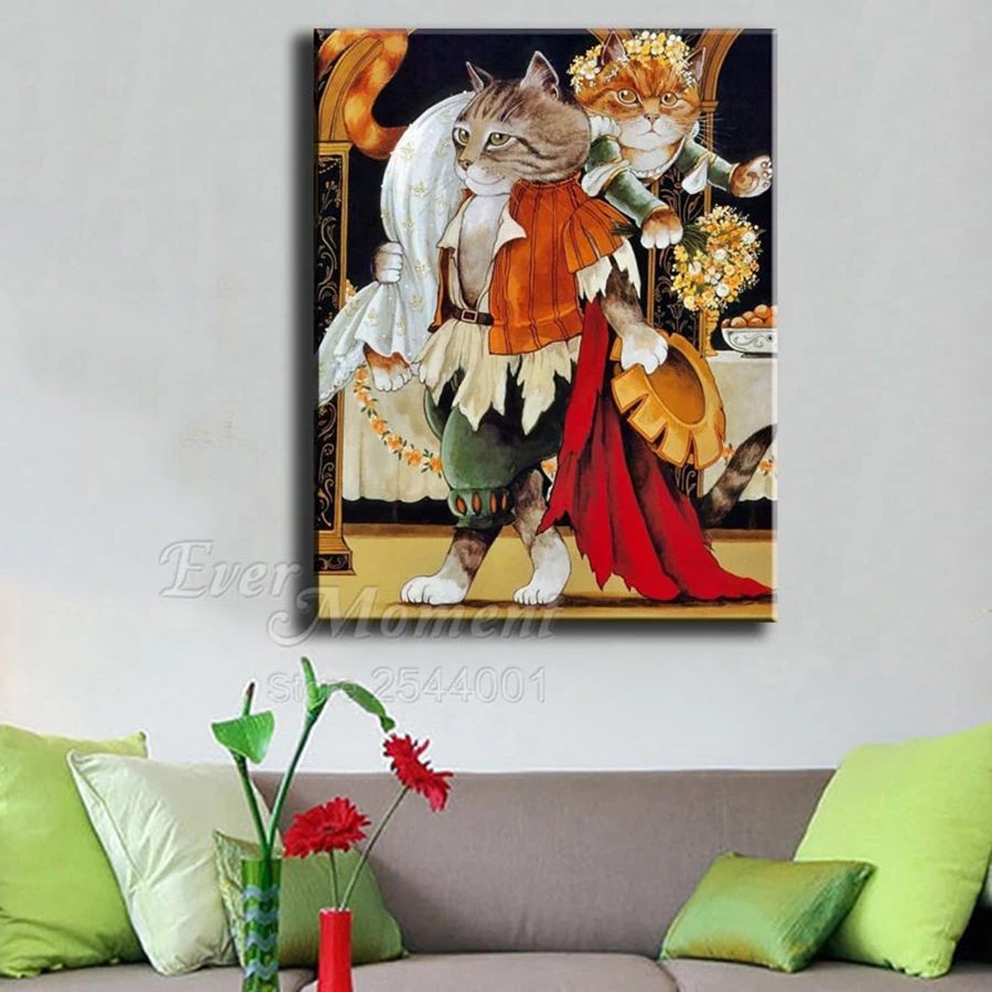 Картина ручной работы Ever Moment вышивка крестиком стразы украшение для кошек