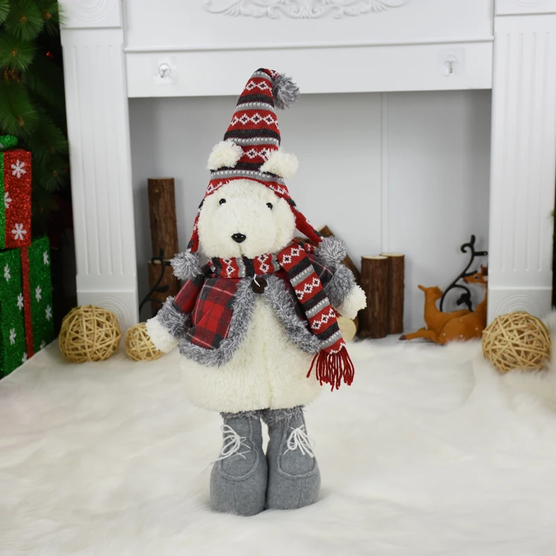 Natal куклы мышки adornos de navidad Рождественская фигурка медведь рождественские украшения для дома Счастливого Рождества подарок на год для детей