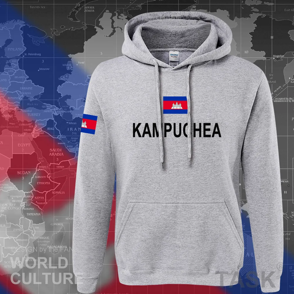

2021 Cambodia Kampuchea hoodies men sweatshirt sweat new hip hop streetwear tracksuit nation footballer KHM Cambodian Khmer
