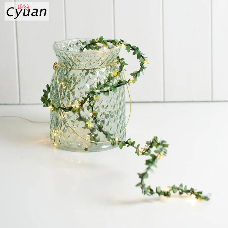 Искусственный Плющ Cyuan 2 м гирлянда искусственные листья растения лоза с 20