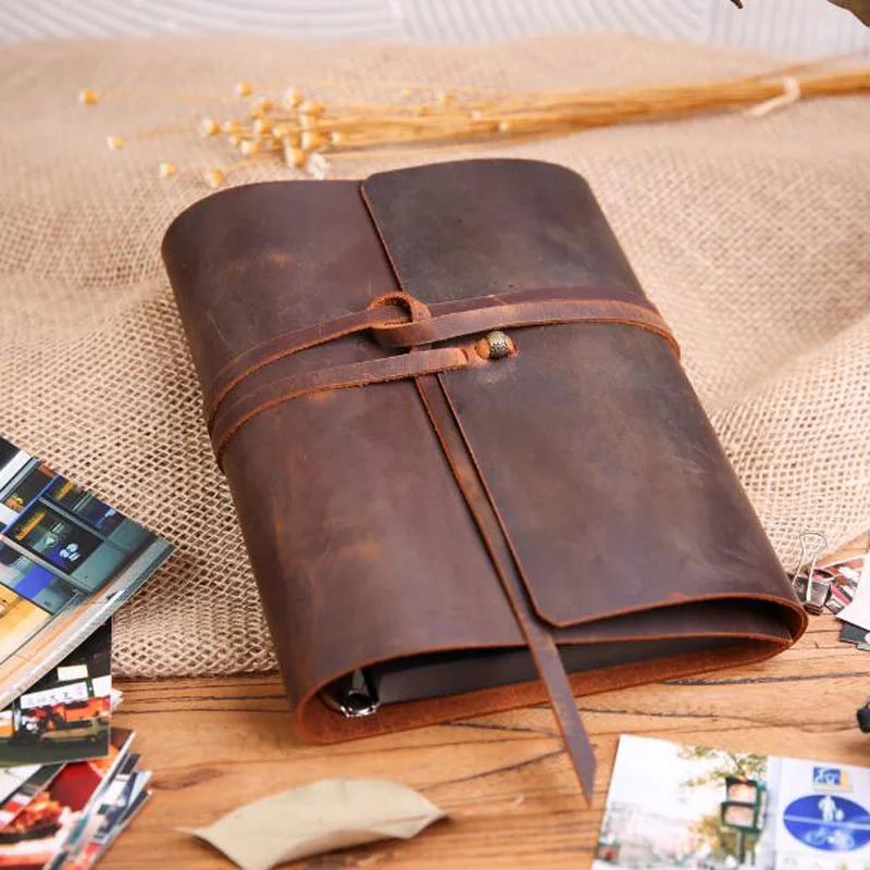 Записная книжка С ПЕРЕПЛЕТОМ с листьев фотоальбом ручной работы из натуральной