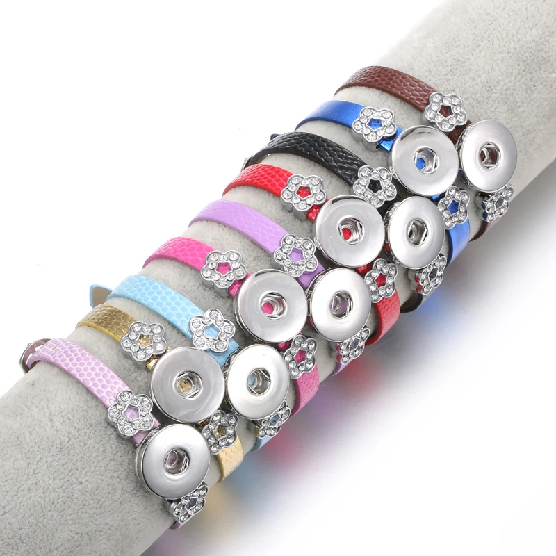 Оптовая продажа ювелирные изделия с застежкой 18 мм браслеты Змеиный кожаный