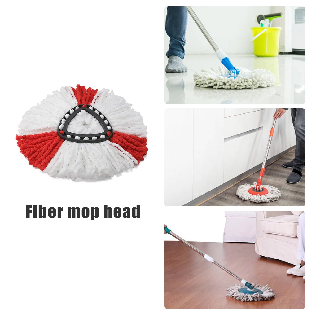 3pcs Replacement for Vileda O-cedar Mop Heads Refill Microfibre Spin 360 Rotating Floor Head | Дом и сад