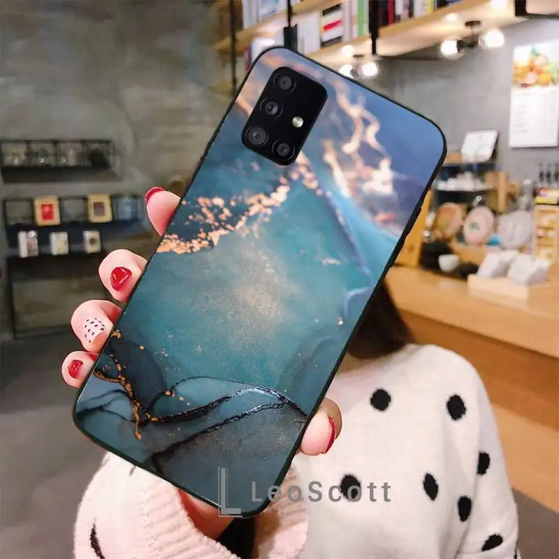 

Marble Crack Matte Phone Case For Samsung A32 A51 A52 A71 A50 A12 A21S S10 S20 S21 Plus Fe Ultra