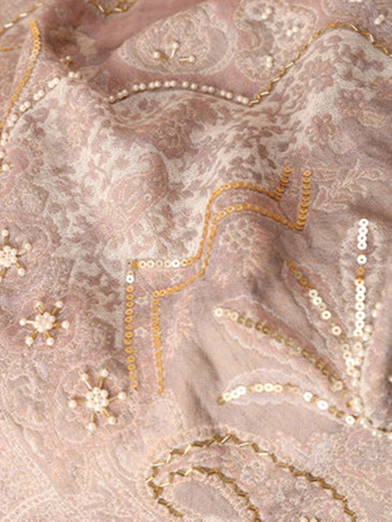 100% шерсть высококачественный шарф универсальный цвет шампанского утолщенный