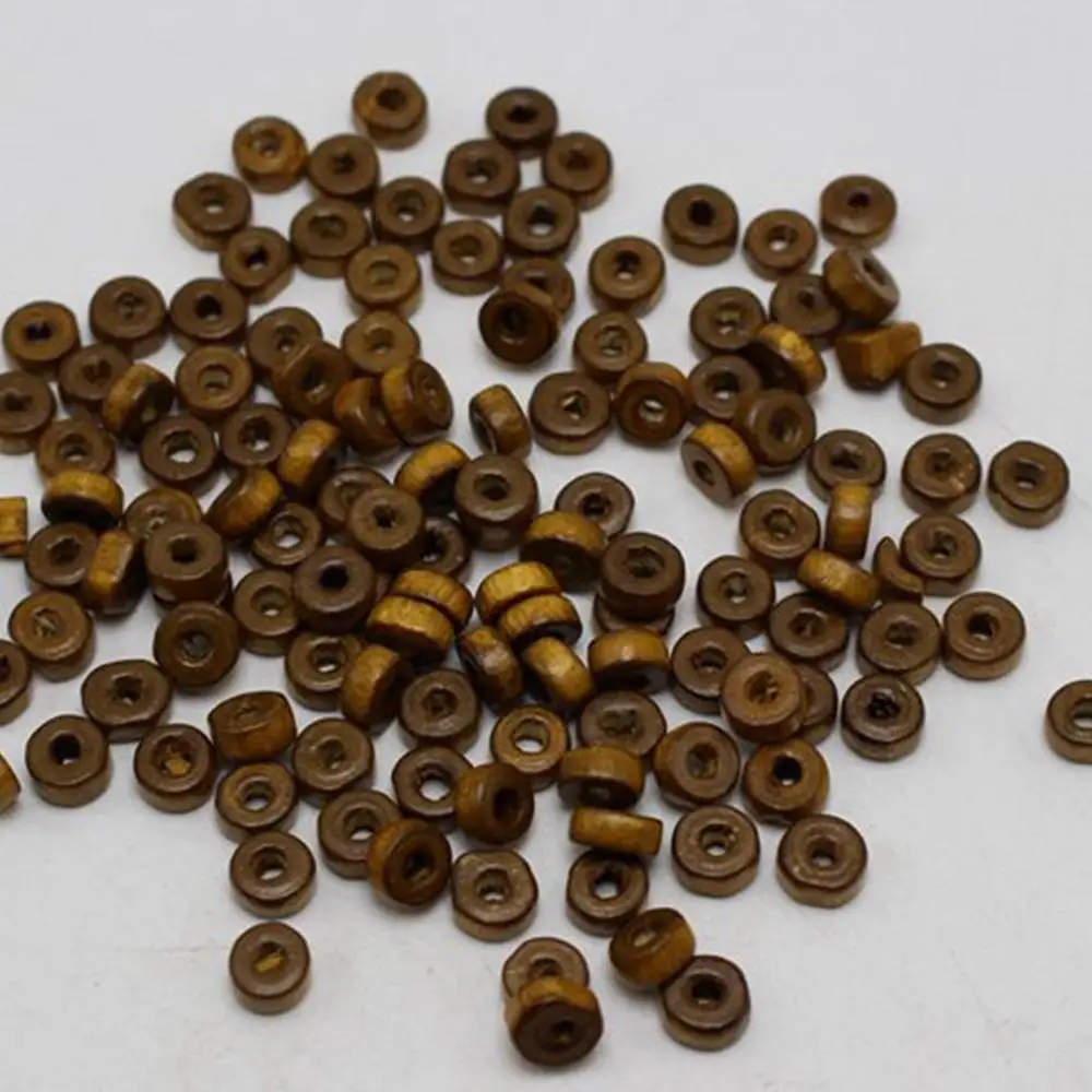 1000 кофейный цвет 6x3 мм деревянные бусины Heishi