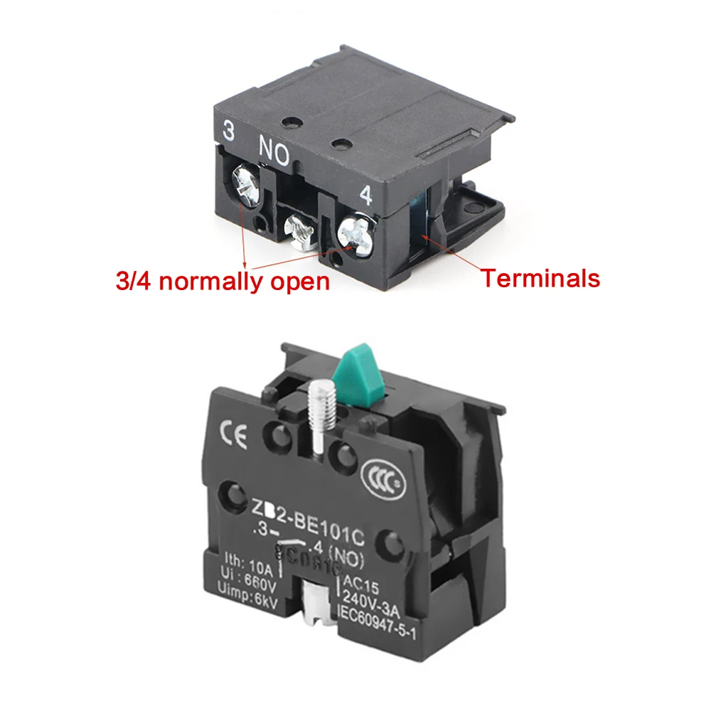 5 шт. 10A 600V ZB2 BE101C/BE102C нормальный открываются закрываются кнопочный НЗ джойстик