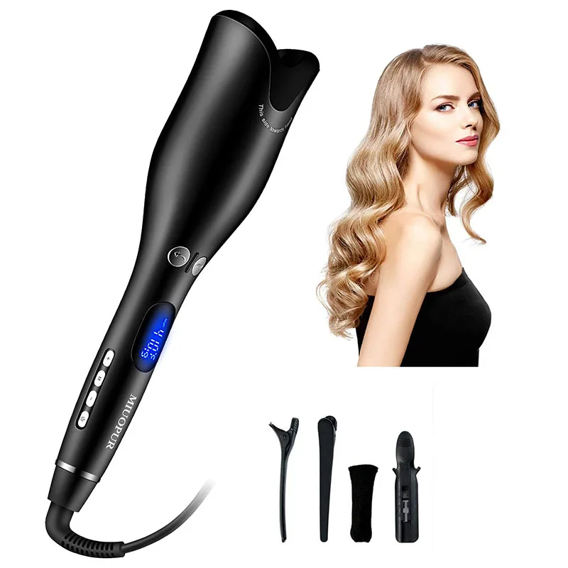 

Automatic Hair Curler Hair Curling Iron with Tourmaline Ceramic Heater and LED Digital Rotating Hair Waver Hair Styling Tools