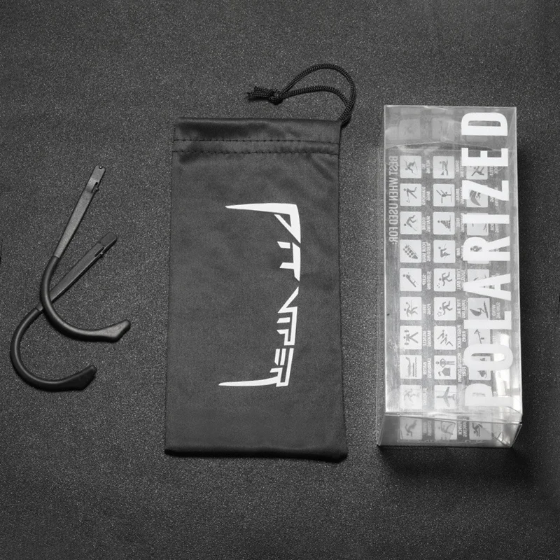 

Pit Viper Cool Mirror Polarized Sunglasses Men TR90 Anti Resistance Safety Goggle Women Overized Shades With Free Box