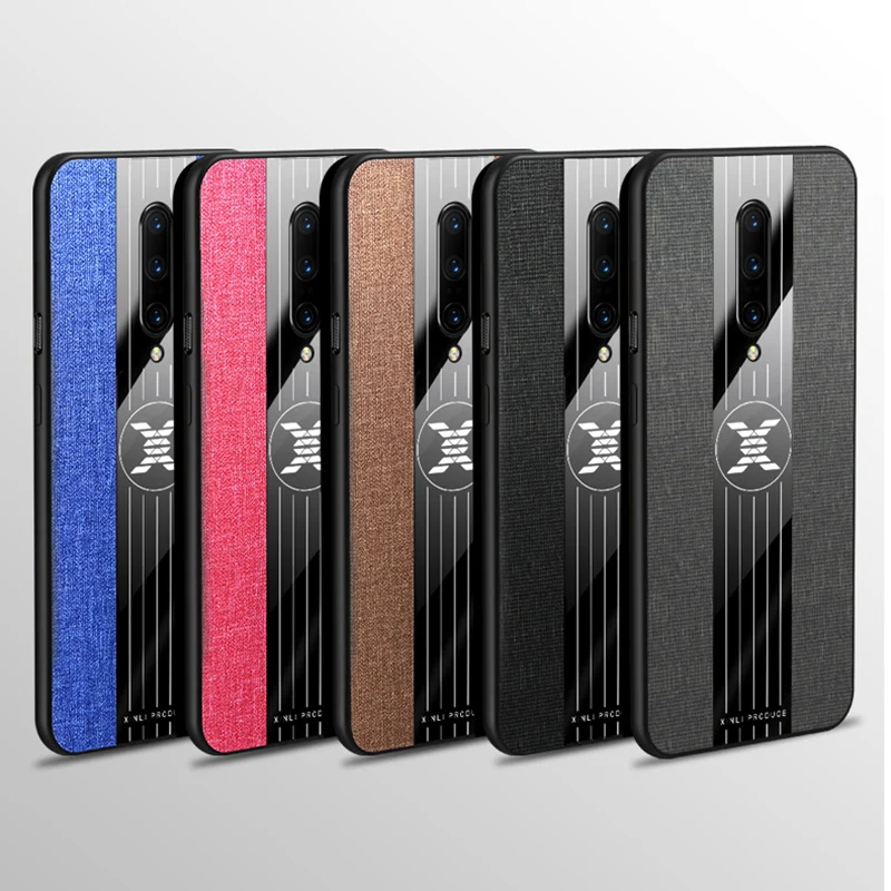 Противоударный Блестящий тканевый чехол для Oneplus 7 7T Pro One Plus Oneplus7Pro тонкая задняя