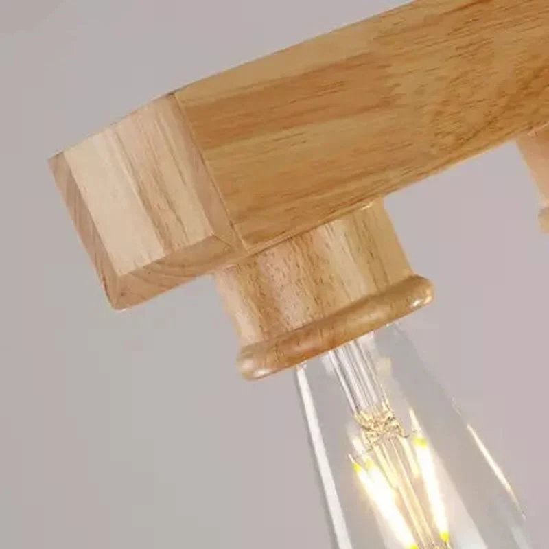 

Japan woode pendant light kitchen dining room bar hanging lamp e27 droplight