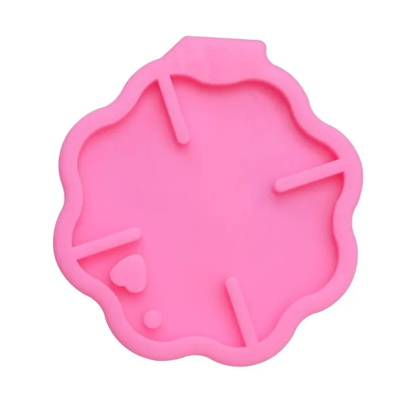

DIY Fire Sign Shaped Keychain Silicone Resin Mold with Hole Jewelry Making Tools