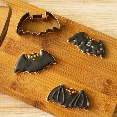 Stainless Steel Animal Bat Cookie Cutter Shape Biscuit Embossing Mould Cake Mold Kitchen Accessory 1pcs Baking Pastry tool | Дом и сад