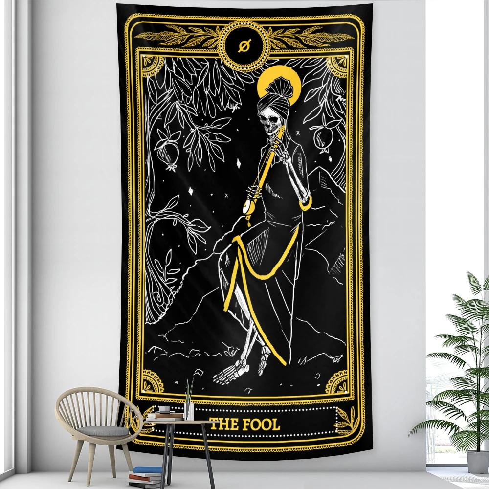 Tarot witchcraft psychedelic scene home art decorative tapestry Hippie Bohemian Datura sheet sofa blanket | Дом и сад