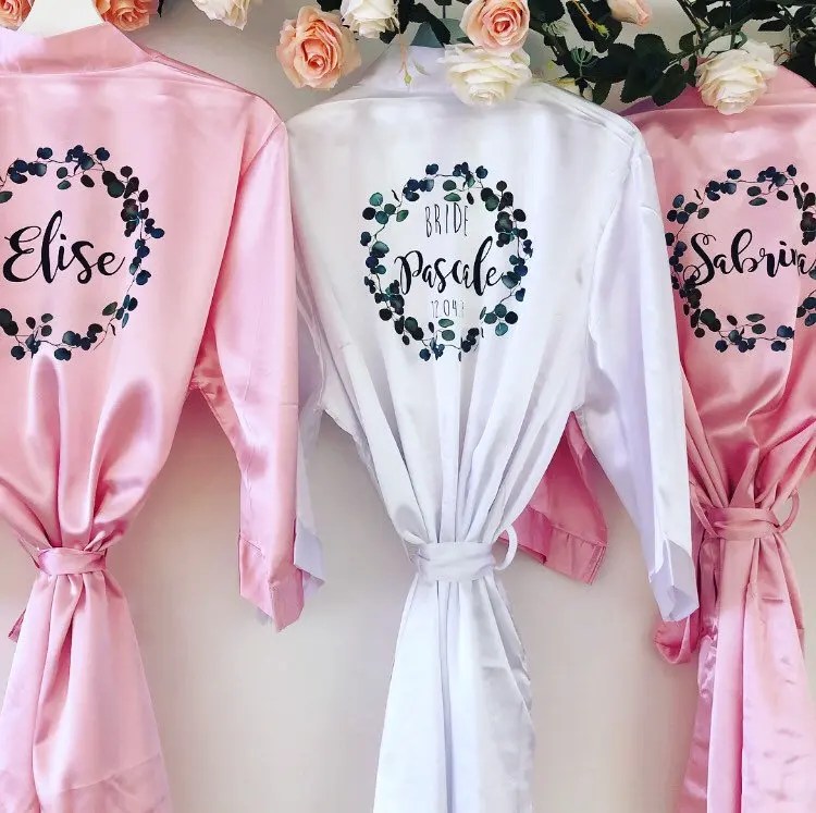 Индивидуальный халат подружки невесты индивидуальный женский наряд для
