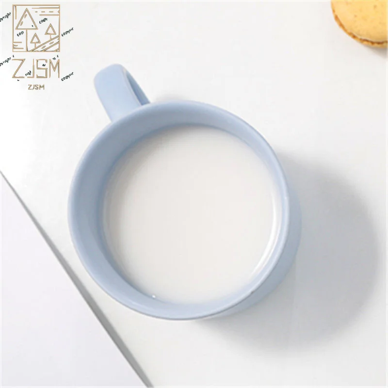 

Candy Ceramics Mug Simple Nordic Style Matte Milk Breakfast Coffee Cup Porcelain Couples Office Exquisite Decoration