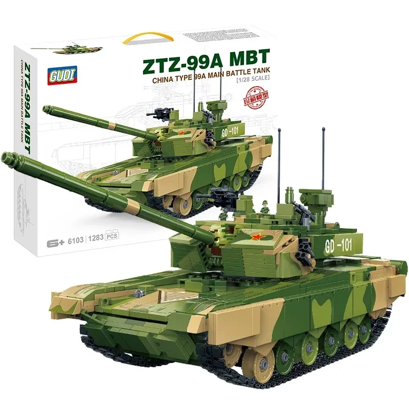 Gudi 1467 шт. Танк битва Военный танк строительные блоки части Кирпичи DIY детские развивающие игрушки для детей