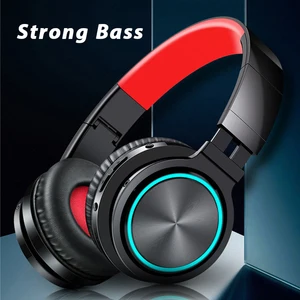 hembeer wireless headphones gaming headset 3d surround sound bluetooth compatible earphones with 40mm large unit shocking bass free global shipping