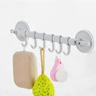 1 шт. пластиковая вешалка на присоске для кухни, органайзер для банных полотенец, одежды, ванной, крючок для кухонного инструмента, вакуумный стеллаж для хранения