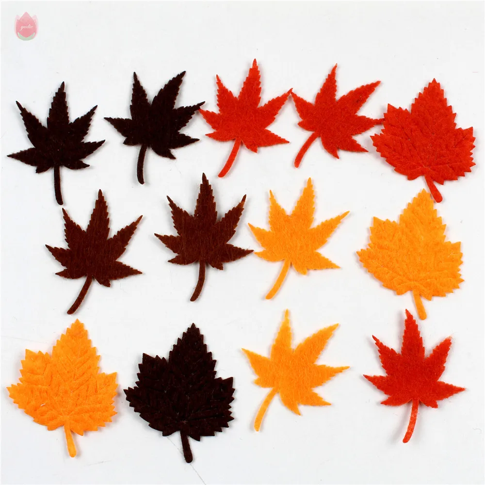 50 шт. нетканый материал кленовые листья имитация эвкалипта осенние свадебная
