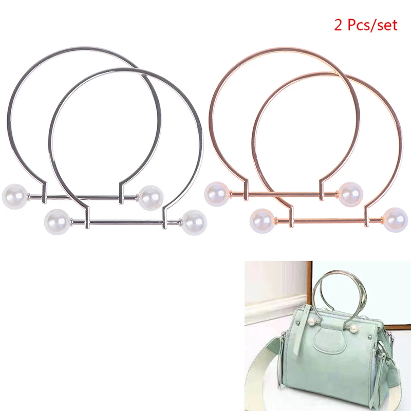 

1 Pair Metal Bag Handle Handbag Purse Replacement Handles DIY Making Accessories