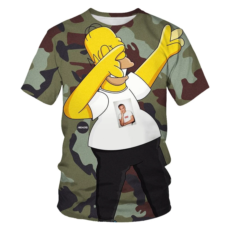 

Футболка с круглым вырезом в стиле Харадзюку, милая дышащая удобная футболка с короткими рукавами и 3D-принтом из мультфильма и аниме