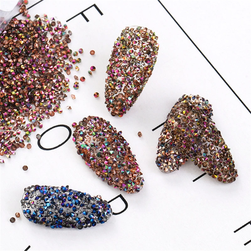 1 Коробка Смесь Кристальных Крошечных Стеклянных Икр Ногтевое Искусство Декорации 3D Микро Эльф Бисер Блестки стразы для Красоты Ногтей.