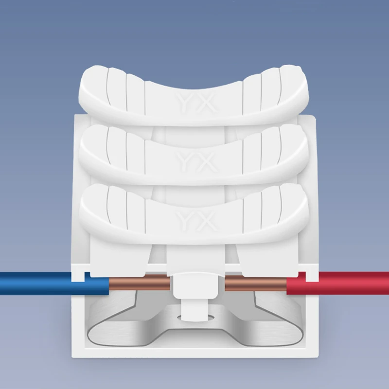 Клеммные блоки 100 шт. 3P CH-3 пружина разъем для сращивания проводов Светодиодная