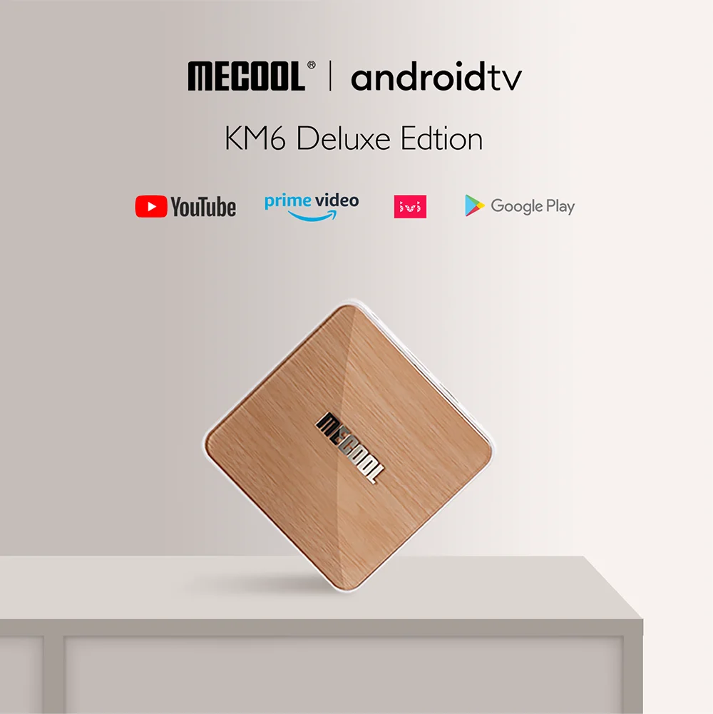 Андроид 10 ТВ коробка Mecool KM6 Deluxe Amlogic S905X4 Android 0 Google Сертифицированный 4 Гб 64 5G